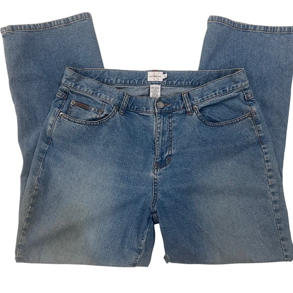 Calvin Klein Jeans Denim - Calvin Klein Jeans Womens Medium Wash Bootcut Denim Pants Size 14